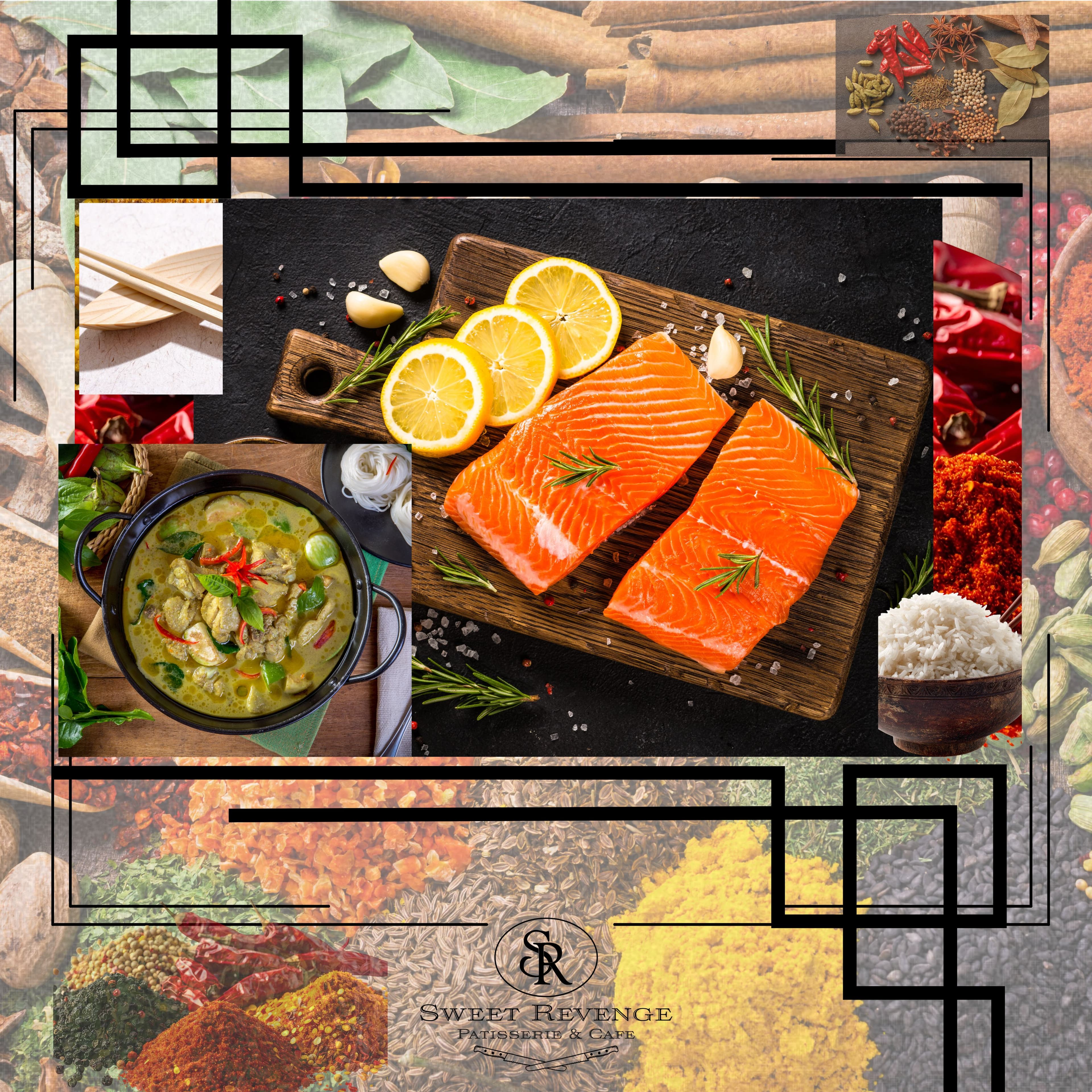 Thai-Inspired: Salmon with Green Curry-Coconut Sauce